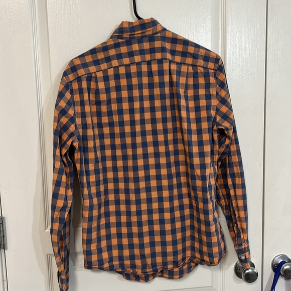 J crew mens plaid button down small slim untucked - Picture 4 of 4